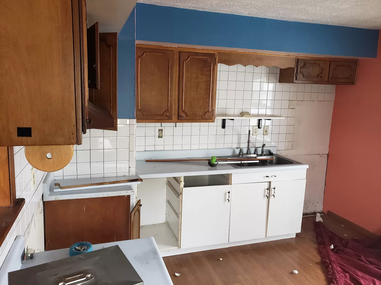 The kitchen needed new cabinets